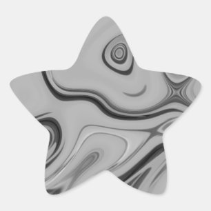  Beautiful Lovely Ash Grey Texture Colour Art Prin Star Sticker