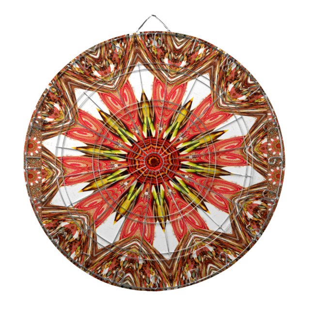 Beautiful Lovely Asian  traditional edgy pattern Dartboard (Front)