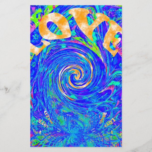 Beautiful Lovely Blue Love Print Flash  vector art (Front)