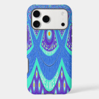 Beautiful Lovely Cyan Blue batik Print vector Art