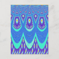 Beautiful Lovely Cyan Blue batik Print vector Art