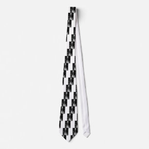 Beautiful Lovely Guitar African Grayscale Motif Ar Tie