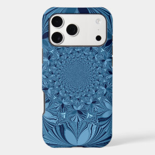 Beautiful Lovely Iridescent Blue Kaleidoscope Art