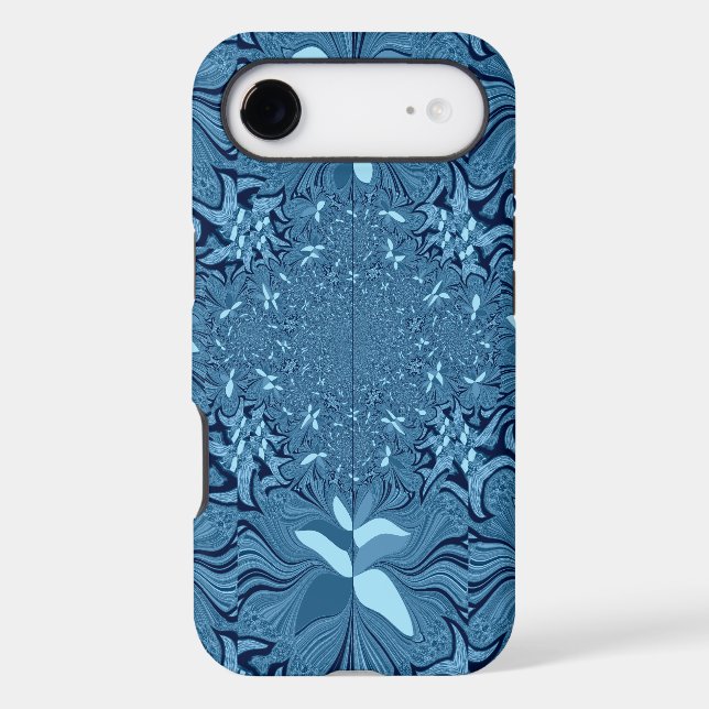Beautiful Lovely Iridescent blue. pattern seamless (Back)