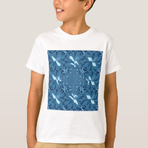 Beautiful Lovely Iridescent blue. pattern seamless T-Shirt