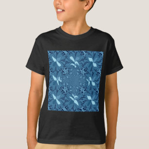 Beautiful Lovely Iridescent blue. pattern seamless T-Shirt