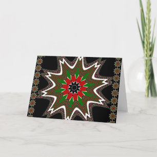 Beautiful Lovely Kenya Cultural Motif Geometrical Card