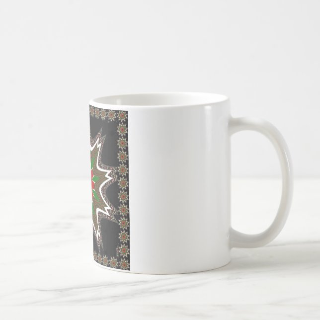 Beautiful Lovely Kenya Cultural Motif Geometrical  Coffee Mug (Right)