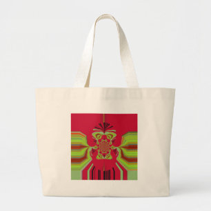 Beautiful Lovely Red Hakuna Matata pattern Large Tote Bag