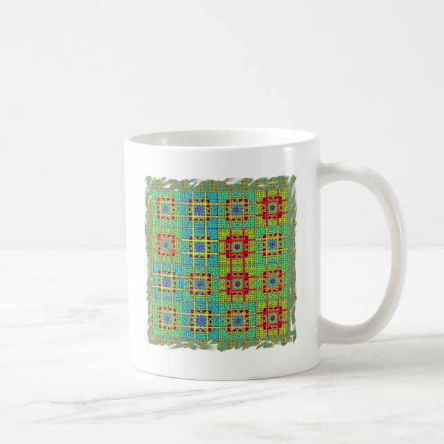 Beautiful Lovely South African Tribal Print vector Coffee Mug (Right)