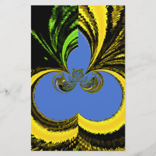 Beautiful Lovely South African Yellow and Blue Art Stationery