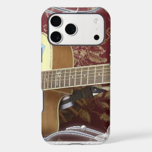 Beautiful Lovely Vintage Guitar on African Motif