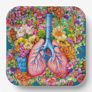 Beautiful Lungs Paper Plate