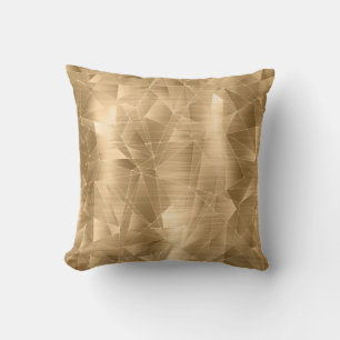 Beautiful Luxury Gold Geometrical Pattern Cushion