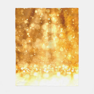 Beautiful luxury golden red glitter background. fleece blanket