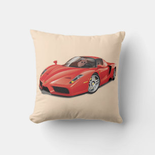 Beautiful Luxury Sports Car Throw Pillow