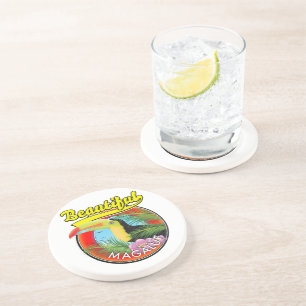 Beautiful Magaluf, toucan logo Coaster