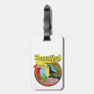 Beautiful Magaluf, toucan logo Luggage Tag