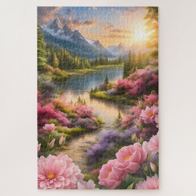 Beautiful Magical Flowers Jigsaw Puzzle (Vertical)