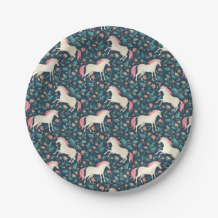 Beautiful Magical Unicorn Pattern Paper Plate