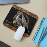Beautiful Majestic Bronze Dragon Scales Mouse Pad<br><div class="desc">This design was created though digital art. It may be personalized in the area provide or customizing by choosing the click to customize further option and changing the name, initials or words. You may also change the text color and style or delete the text for an image only design. Contact...</div>