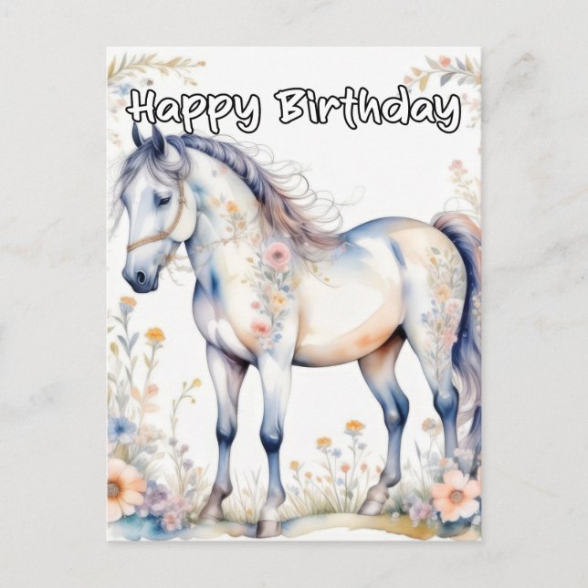 Beautiful Majestic Horse Postcard (Front)