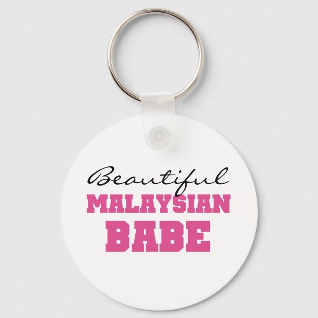Beautiful Malaysian Babe Key Ring (Front)