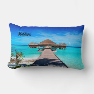 Beautiful Maldives Lumbar Cushion