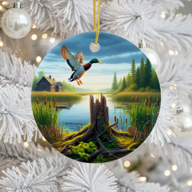 Beautiful Mallard Duck Keepsake Ceramic Tree Decoration (Creator Uploaded)