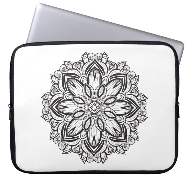 Beautiful Mandala Laptop Sleeve (Front)