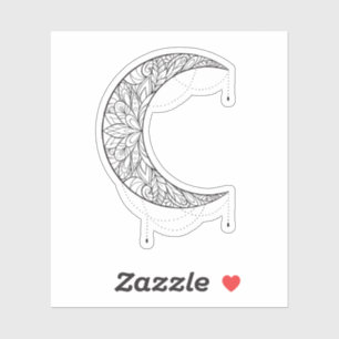 Beautiful Mandala Moon Design Pattern