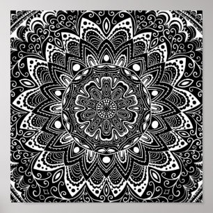 Beautiful Mandala Pattern Poster