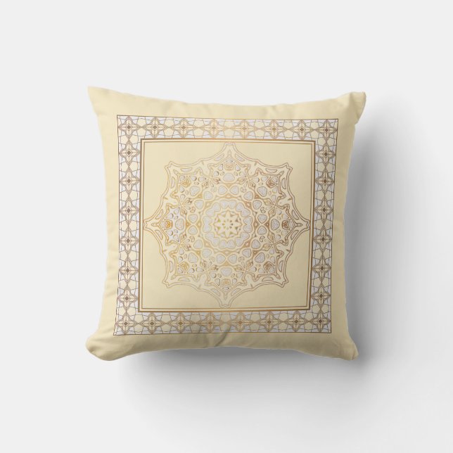 Beautiful mandala scroll design cushion (Front)