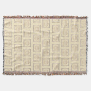 Beautiful mandala scroll design throw blanket