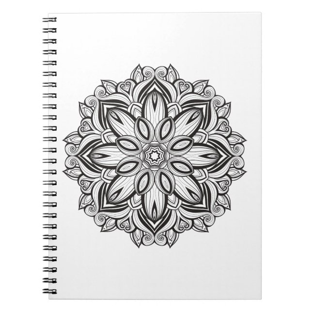 Beautiful Mandala Spiral Notebook (Front)