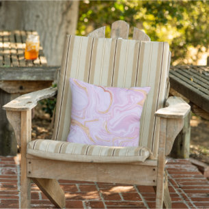 Beautiful marble rose gold style cushion