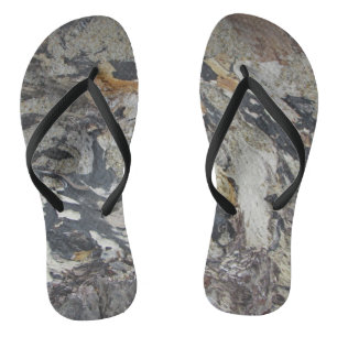 Beautiful Marbled Colours Pacific Ocean Driftwood Jandals