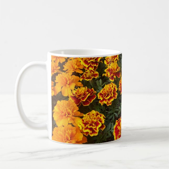Beautiful Marigolds Coffee Mug (Left)