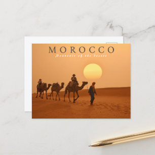 Beautiful Marrakesh Sunset Morocco Desert Postcard