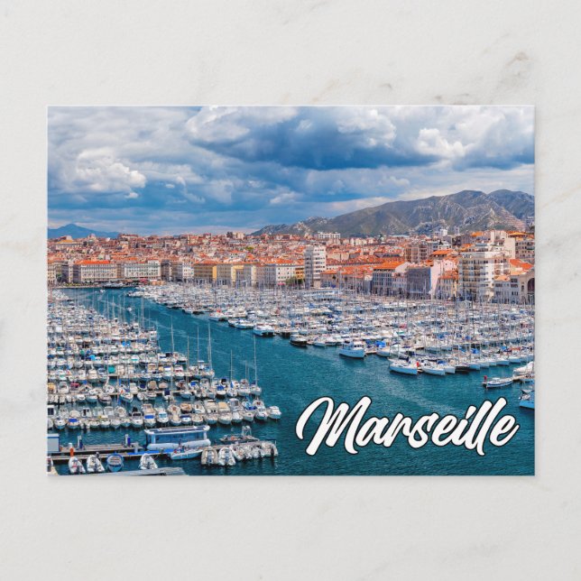 Beautiful Marseille, France Postcard (Front)