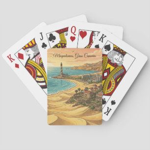 Beautiful Maspalomas Gran Canaria Dunes Scenery Playing Cards