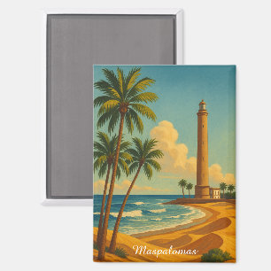 Beautiful Maspalomas Meloneras Beach Gran Canaria Magnet