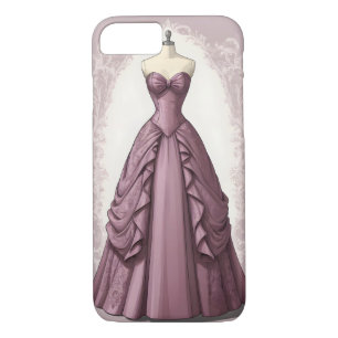 Beautiful mauve ballgown Case-Mate iPhone case
