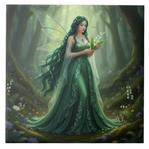 Beautiful May Emerald Fairy Tile