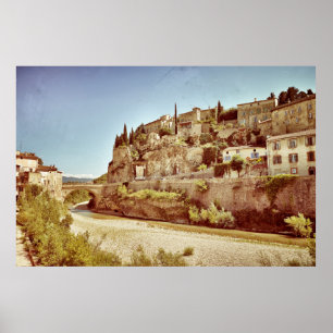 Beautiful Medieval Village of Vaison la Romaine, P Poster