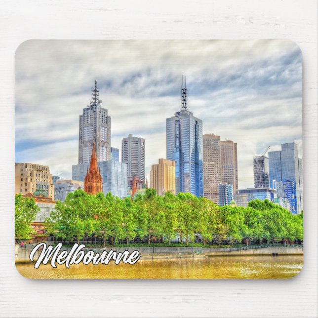 Beautiful Melbourne, Australia Mouse Pad (Front)