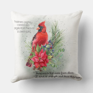 Beautiful Memorial/Inspirational/Cardinal Cushion