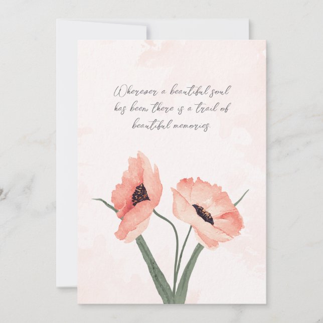 Beautiful Memories Sympathy Card (Front)