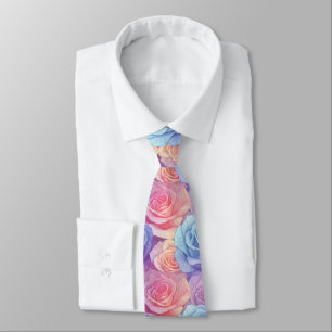 Beautiful Mens Fashion Rose Floral Tie