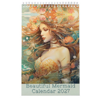 Beautiful Mermaid Calendar 2027, Mermaid